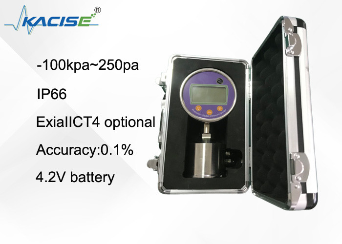 Manometro LCD dell'olio di Digital di stoccaggio dell'acqua di precisione del sensore a pile di pressione