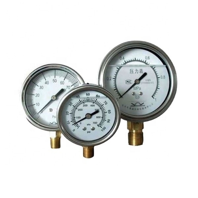 Indicatore di pressione idraulica di glicerina di alluminio e freoni 30 mm /1,2"