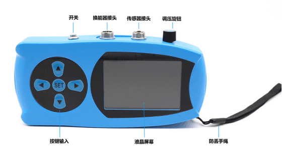 Sensore ad ultrasuoni portatile che utilizza l'interfaccia RS485 e il protocollo Modbus per la misurazione delle profondità e della portata subacquea