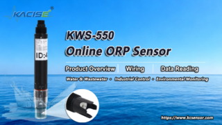 Panoramica del sensore ORP online KWS-550, cablaggio e lettura dati