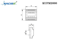 Morsetto KUFM2000 su tipo funzione globale del misuratore di portata volume ultrasonico del modulo del piccolo