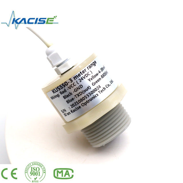 Sensore di livello ad ultrasuoni PTFE resistente alla corrosione impermeabile IP68 con uscita RS485 KUS550