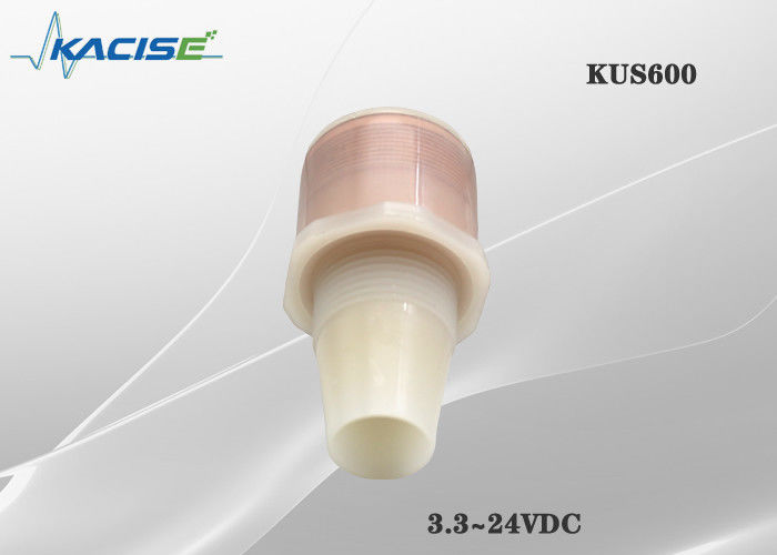 Sensore di livello dell'acqua ad ultrasuoni impermeabile KUS600 IP68 con portata da 0,6 a 5 m e involucro in PVDF