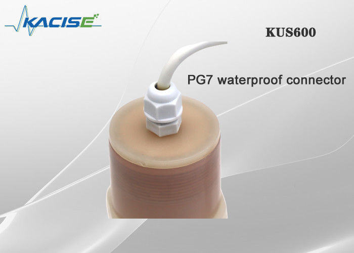 Sensore di livello dell'acqua ad ultrasuoni impermeabile KUS600 IP68 con portata da 0,6 a 5 m e involucro in PVDF