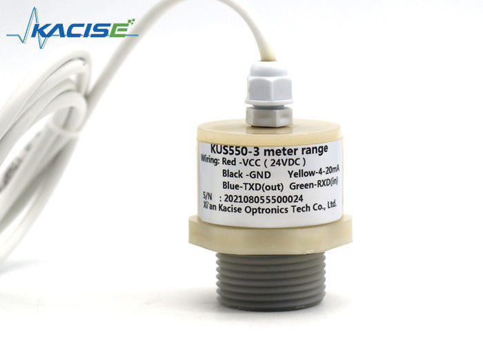 Sensore di livello dell'acqua ad ultrasuoni impermeabile in PTFE con uscita RS485 per il monitoraggio delle piscine fognarie