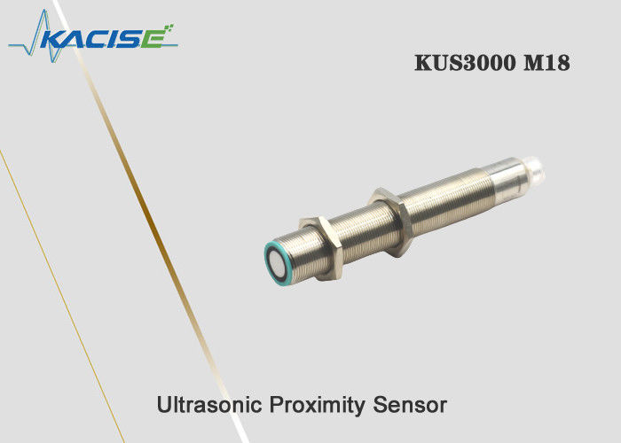 Sensore di prossimità ad ultrasuoni a alloggiamento compatto KUS3000 M18 con elevata ripetibilità e portata di 1 m