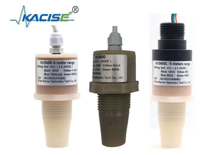 Sensore ultrasonico intelligente PVDF 5m Misuratore di livello dell'acqua ad ultrasuoni Uscita RS485 Sensore di livello liquido