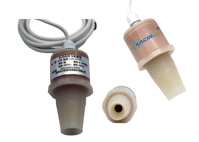 misuratore di livello dell'acqua ad ultrasuoni intelligente 5V RS485 uscita sensore di livello liquido PVDF KUS600