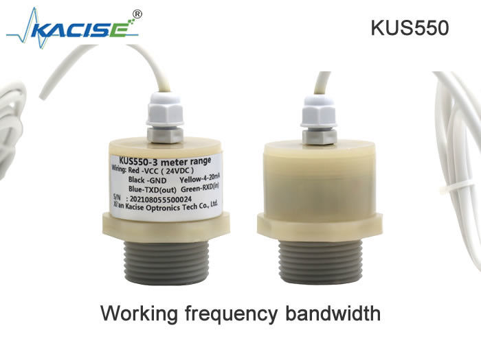 Sensore di livello a ultrasuoni serie KUS550 con protezione IP68 a basso consumo energetico e materiale del guscio in PVDF