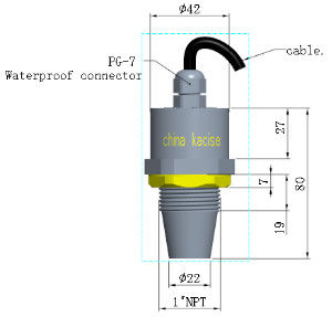 Sensore di livello di carburante ad ultrasuoni anti-furto 5V con uscita RS485 per la gestione del carburante