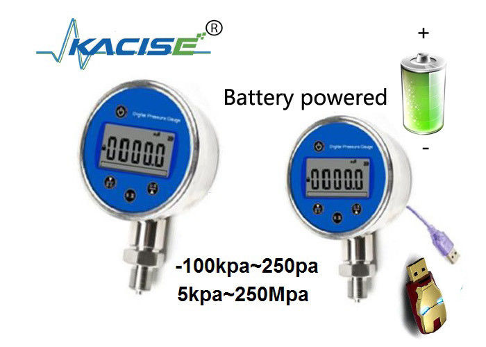 IP66 Pressometro digitale a batteria ricaricabile con sensore di pressione ad alta precisione e registratore di dati