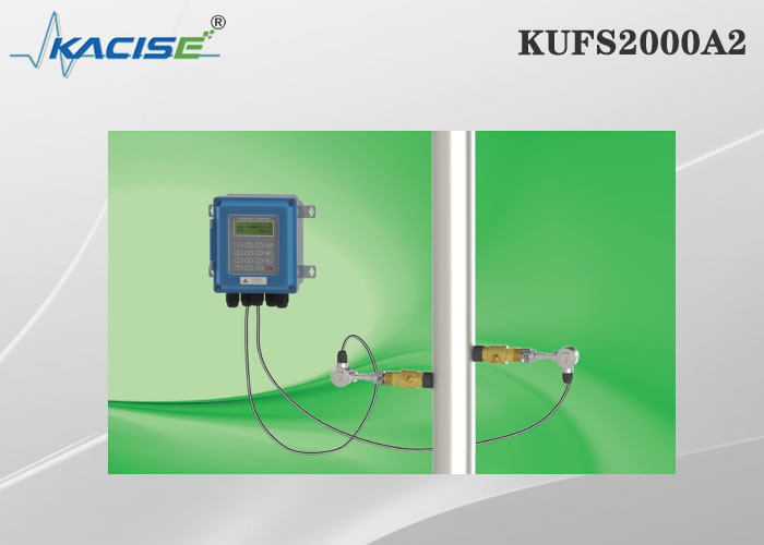 Misuratore di portata ultrasonico di inserzione del supporto della parete KUFS2000A2 per la dimensione DN50 - tubo DN6000