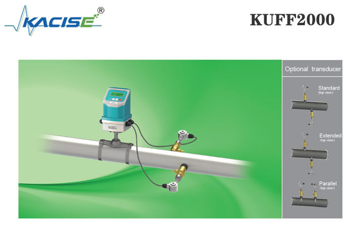 KUFF2000 Misuratore di flusso ultrasonico a inserimento fisso con precisione del ±1% per le dimensioni dei tubi DN50-DN6000 e la misurazione bidirezionale