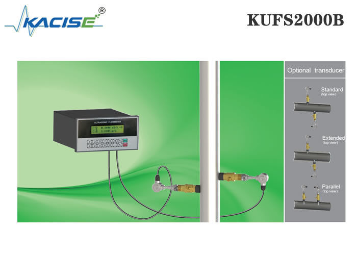 KUFS2000B Flusometro ad inserimento ad ultrasuoni montato su pannello con accuratezza ± 1% per tubi DN50-DN6000 e interfaccia RS485 MODBUS