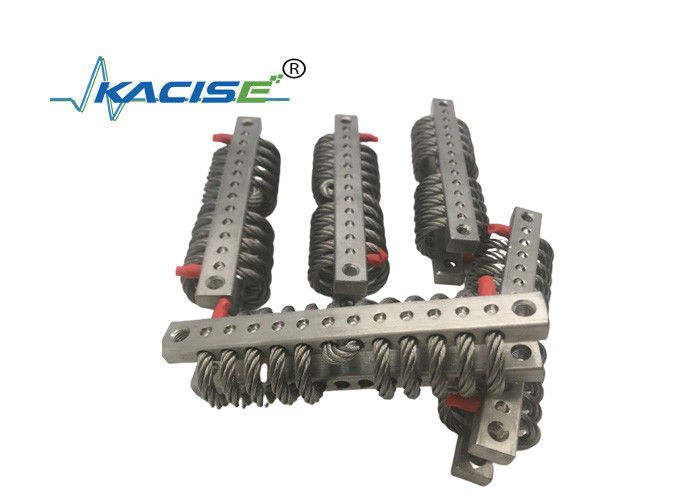 Isolatore per funi metalliche per macchinari industriali con struttura in alluminio e acciaio inossidabile per intervallo di carico da 3,5 a 2000 kg e frequenza naturale da 7 Hz a 15 Hz