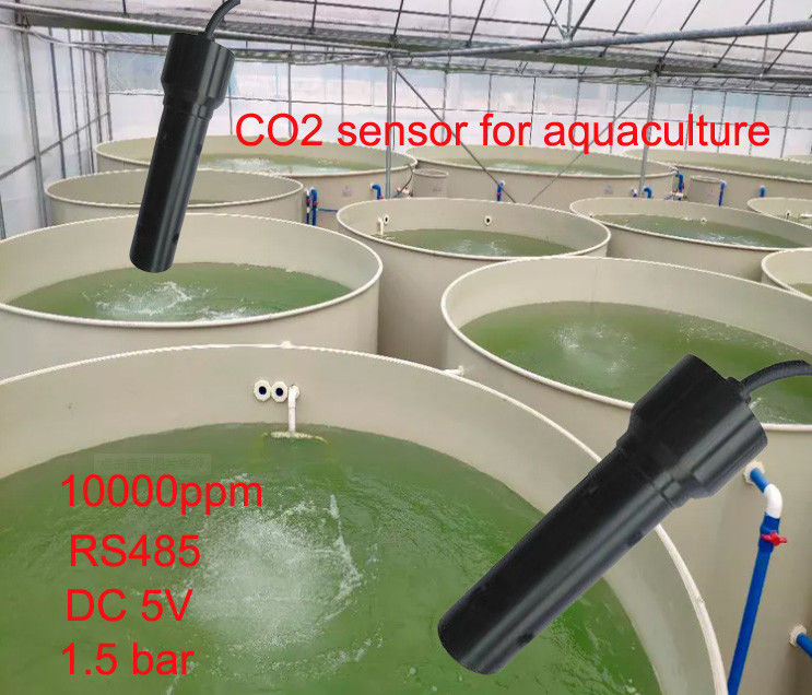 Sensore NDIR di assorbimento dell'infrarosso di CO2 disciolto IP68 impermeabile a 60 metri di profondità Monitoraggio della qualità dell'acqua