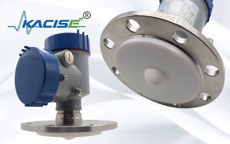 Trasmettitore di livello radar Kacise a 80 GHz con raggio di 100 m e uscita Modbus RS485 per liquidi corrosivi forti