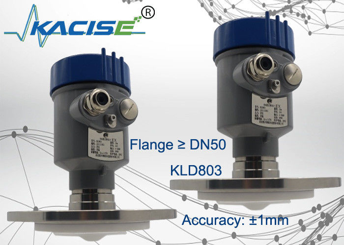 Trasmettitore di livello radar Kacise a 80 GHz con raggio di 100 m e uscita Modbus RS485 per liquidi corrosivi forti