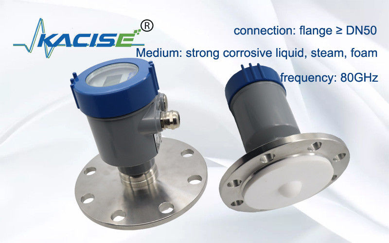 Trasmettitore di livello radar Kacise da 80 GHz con uscita Modbus RS485 per misurazione del livello con portata di 100 m