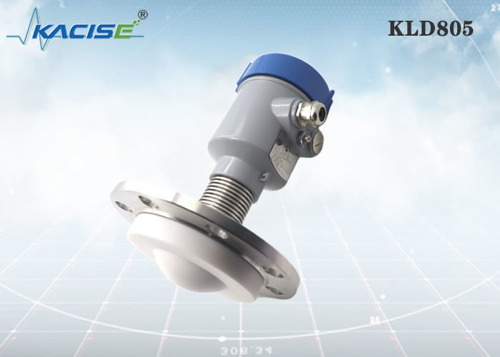 Sensore di livello radar KLD805 a 80 GHz con debug LCD e antenna PTFE per misurazione di liquidi corrosivi