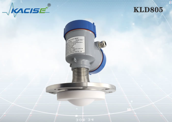 Sensore di livello radar KLD805 a 80 GHz con debug LCD e antenna PTFE per misurazione di liquidi corrosivi
