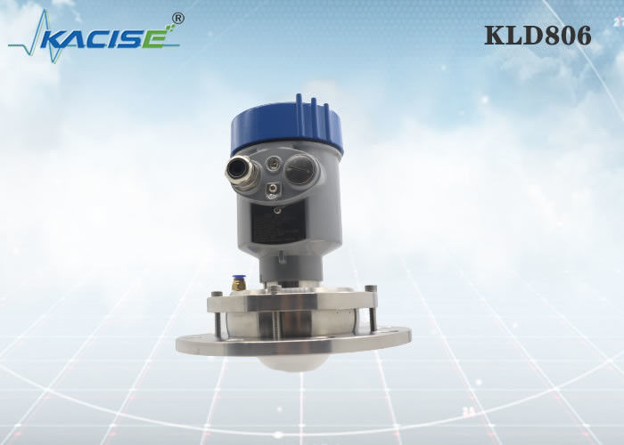 Sensore di livello radar FM KLD806 80G con montaggio su flangia di frequenza 80GHz e antenna PTFE per silos di cemento