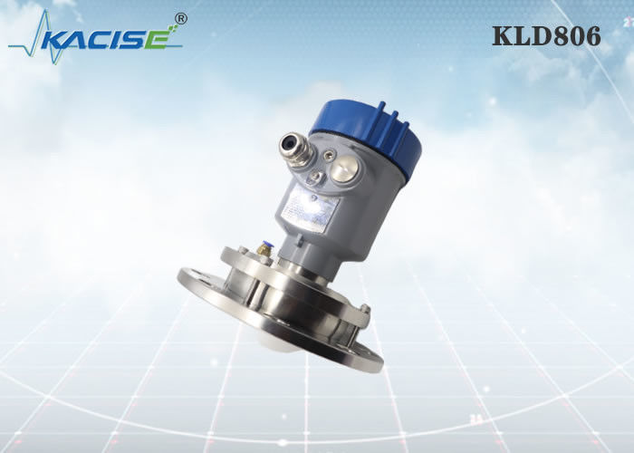 Sensore di livello radar FM KLD806 80G con montaggio su flangia di frequenza 80GHz e antenna PTFE per silos di cemento
