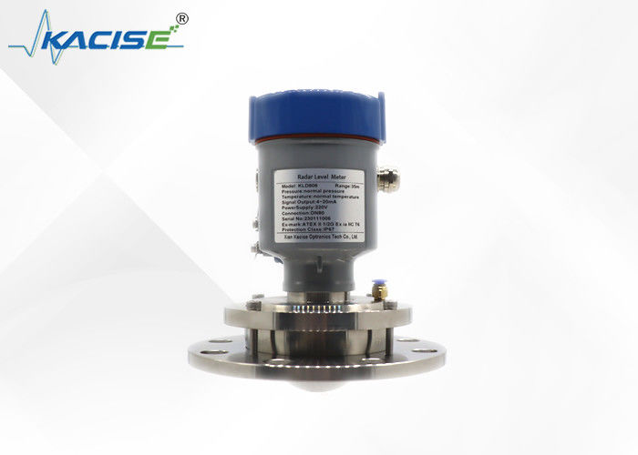 Misuratore di livello radar a 80 GHz con antenna in PTFE per la misurazione del livello di liquido ad alta temperatura nei serbatoi a vapore