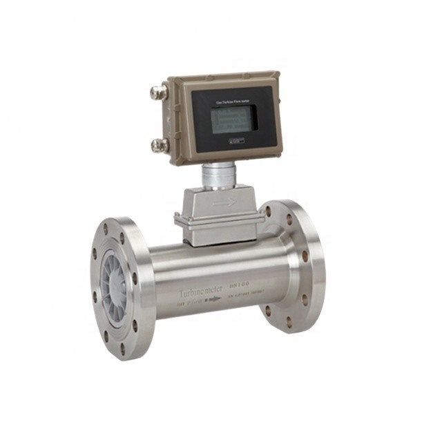 Misuratore di flusso di gas per turbine di tipo flange Misuratore di flusso digitale di GPL a prova di esplosione di grado ExdIIBT6