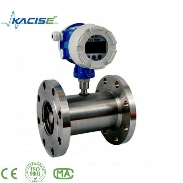 Misuratore di flusso della turbina ad alta precisione ±0,2% per diesel e olio combustibile con alimentazione a 24VDC e costruzione in acciaio inossidabile