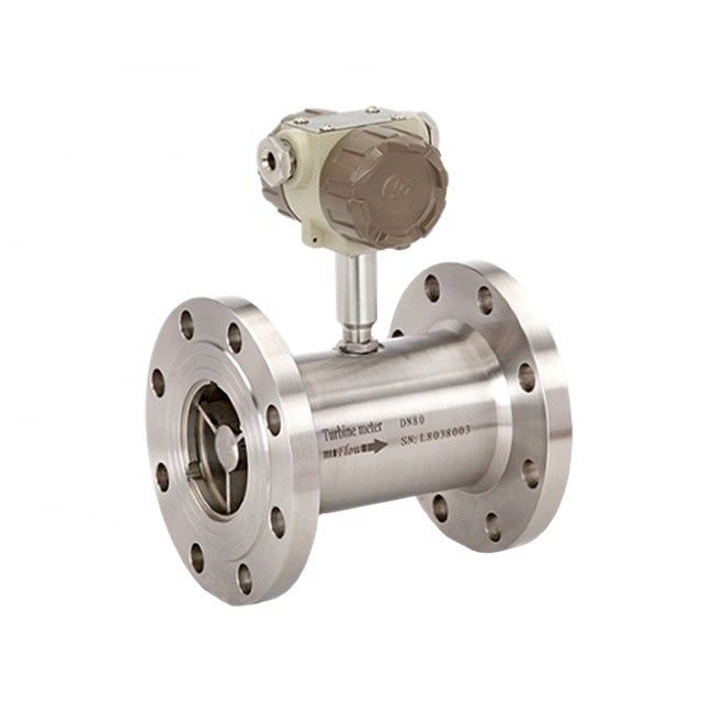 Misuratore di flusso di turbina SS316 ad alta precisione con uscita da 4 a 20 mA per olio combustibile e misurazione digitale
