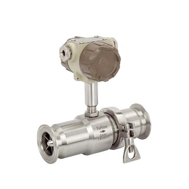 Massimale di accuratezza ±0,2% SS304/SS316 in acciaio inossidabile, misuratore di flusso della turbina con ampio raggio 1:20 per olio e liquidi
