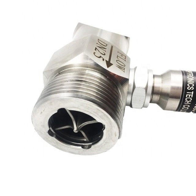 Misuratore di flusso di turbina SS304/SS316 ad alta precisione con flange/filo/connessione sanitaria per succo e birra