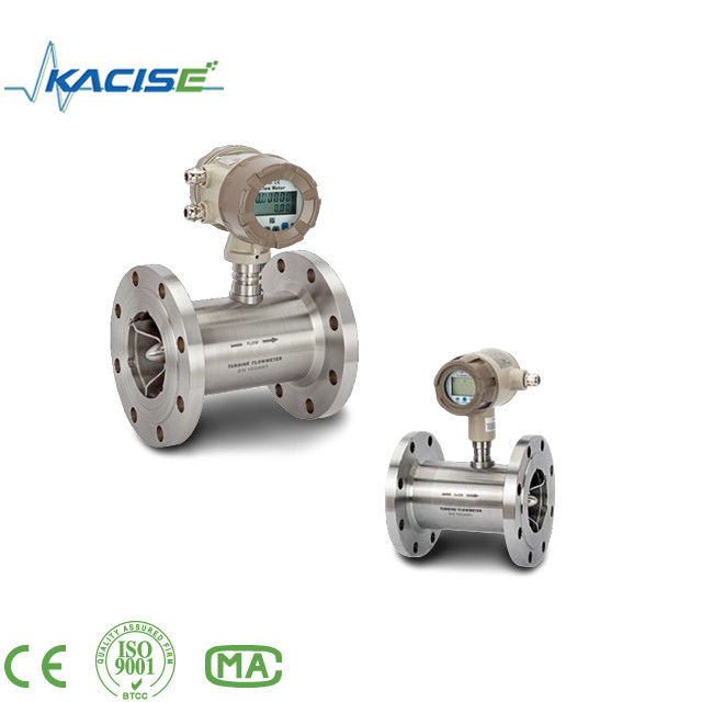 Alta precisione ± 0,2% di precisione di misuratore di flusso della turbina con materiale SS316L e protezione IP65 per l'alcol dell'olio di benzina