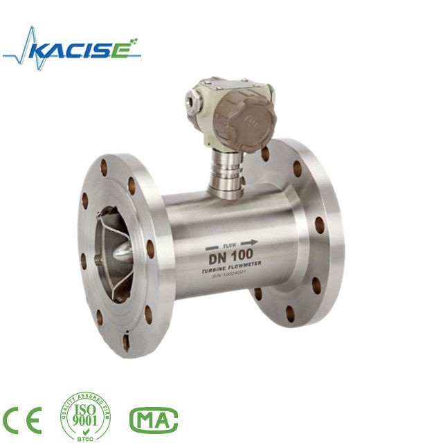 Alta precisione ± 0,2% di precisione di misuratore di flusso della turbina con materiale SS316L e protezione IP65 per l'alcol dell'olio di benzina
