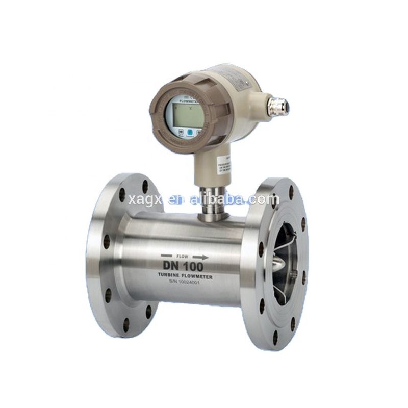 Misuratore di flusso per turbine a gas in acciaio inossidabile con uscita 4-20mA e progettazione a prova di esplosione