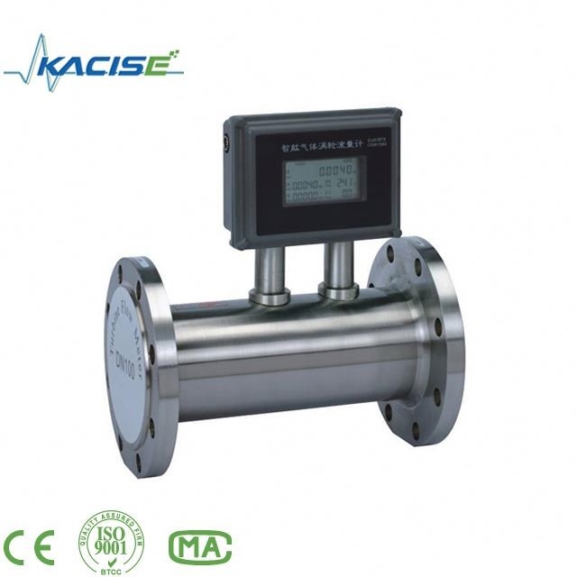 Misuratore di flusso digitale della turbina a gas naturale Flusso d'aria con segnale di uscita 4-20mA o impulso o RS485