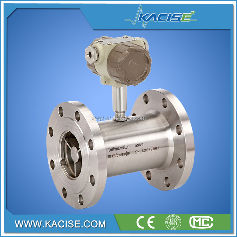 Misuratore di flusso digitale della turbina a gas naturale Flusso d'aria con segnale di uscita 4-20mA o impulso o RS485