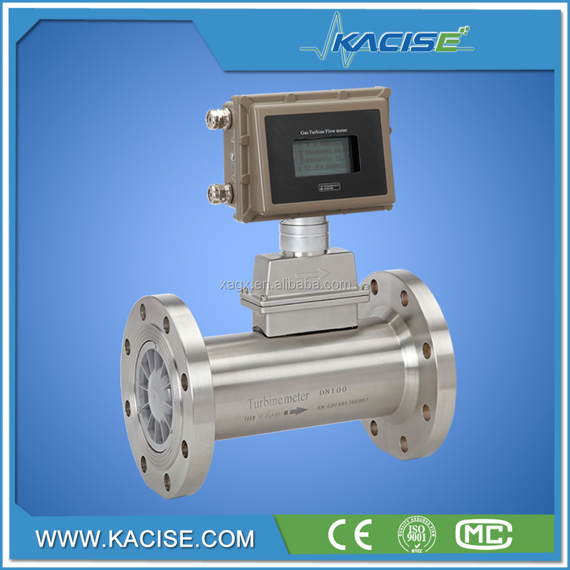 Misuratore di flusso digitale della turbina a gas naturale Flusso d'aria con segnale di uscita 4-20mA o impulso o RS485