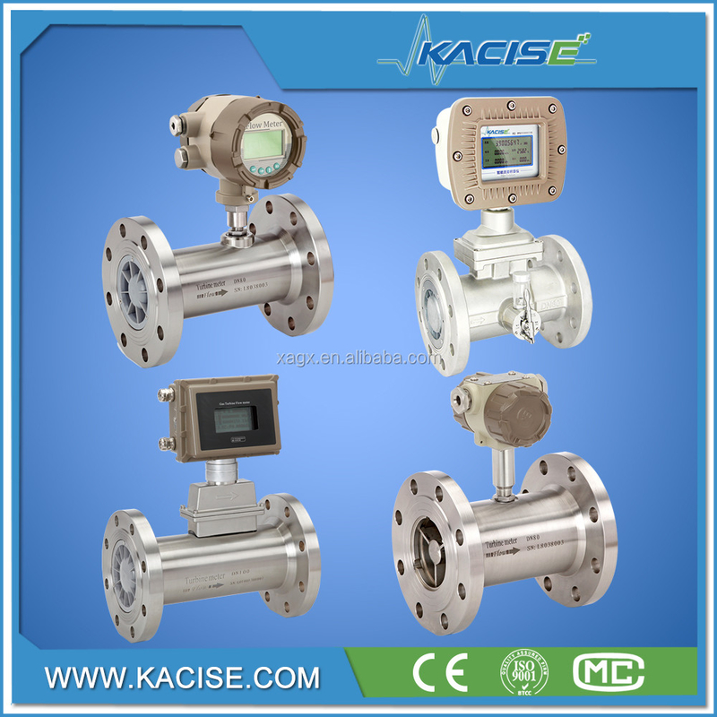 Misuratore di flusso digitale della turbina a gas naturale Flusso d'aria con segnale di uscita 4-20mA o impulso o RS485