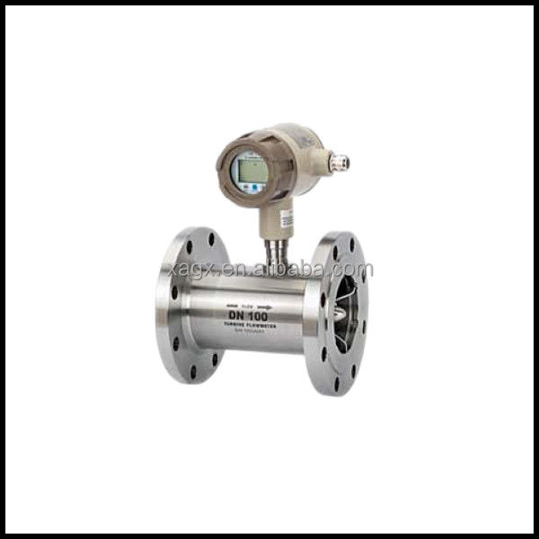 Misuratore di flusso delle turbine in acciaio inossidabile per il gasolio e il carburante con potenza 24VDC e comunicazione RS485 o MODBUS
