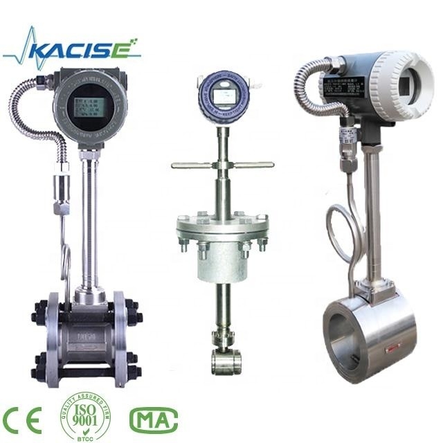 Misuratore di portata digitale di bersaglio del vortice con alimentazione elettrica 24VDC e batteria 3*1.2V o adattatore di alimentazione AC90 ~ 260V