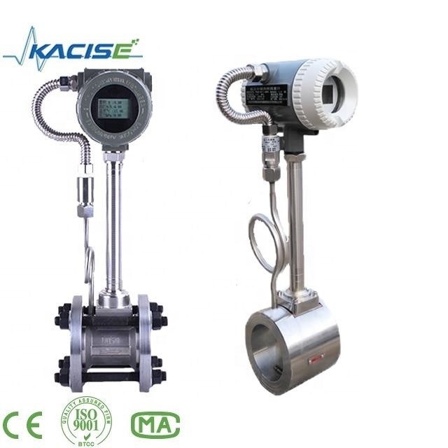Misuratore di portata digitale di bersaglio del vortice con alimentazione elettrica 24VDC e batteria 3*1.2V o adattatore di alimentazione AC90 ~ 260V