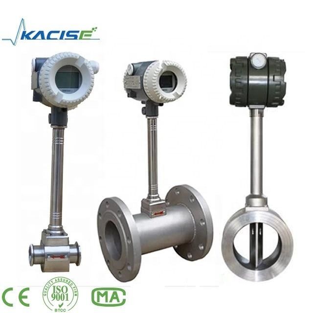 Protezione IP68 Misuratore di flusso di vortice in acciaio inossidabile con precisione dell'1,0% per la misurazione di vapore e liquido