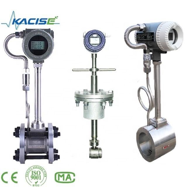 Protezione IP68 Misuratore di flusso di vortice in acciaio inossidabile con precisione dell'1,0% per la misurazione di vapore e liquido