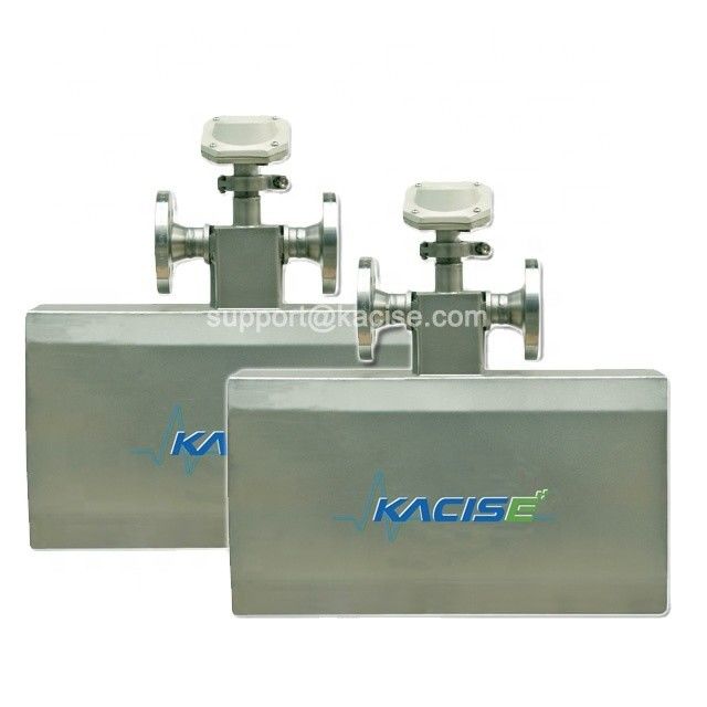 Misuratore di flusso di massa di Coriolis della serie KMF con grado di precisione di 0,2 massa, pressione di lavoro da 0 a 4,0 MPa e design box-in-box