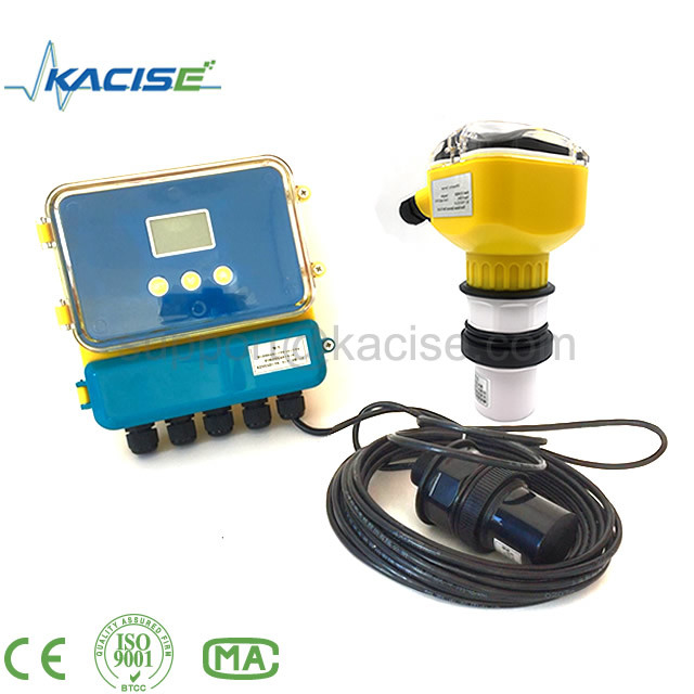 tipo diviso di misuratore di flusso ad ultrasuoni a canale aperto a flusso aperto con display LCD