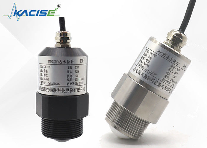 Trasmettitore di livello radar FMCW di serie KLD800 a 80 GHz con antenna in PTFE resistente alla corrosione e angolo di lancio di 3° per la misurazione di liquidi e solidi