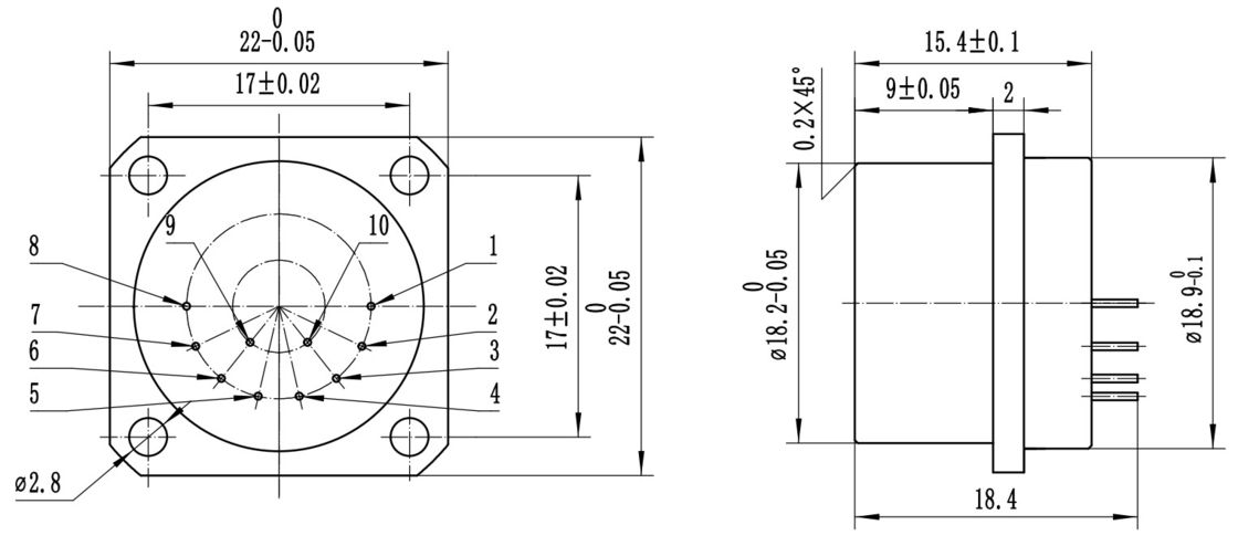 Sensore accelerometro al quarzo serie KSJB6 con portata K0/K1＜20 mg ± 30 g e resilienza alle alte temperature per il settore petrolifero