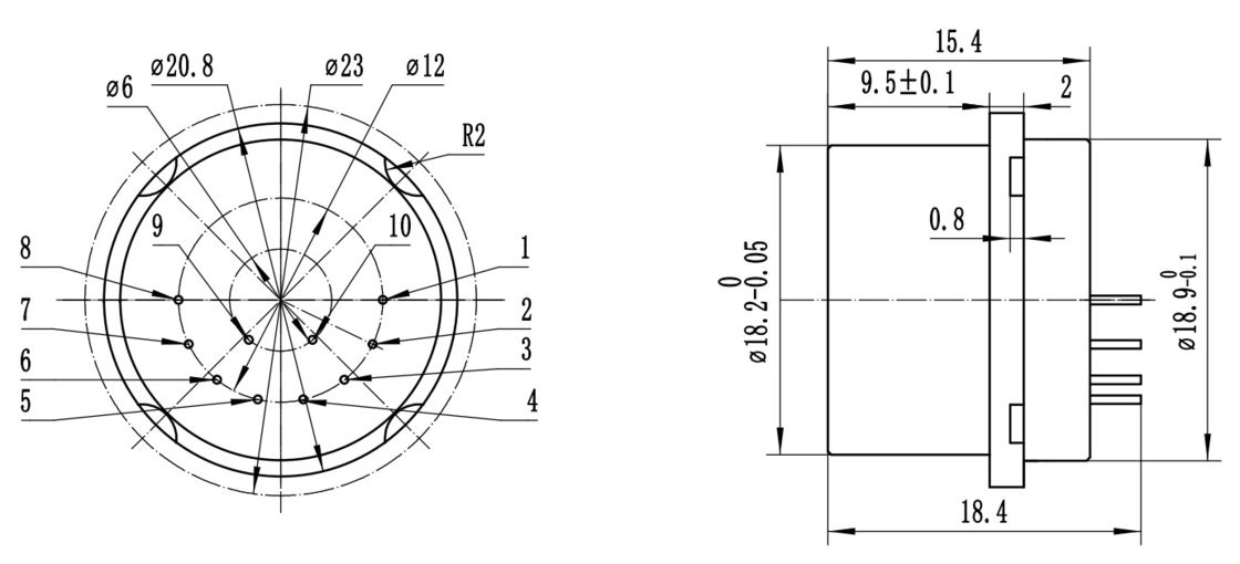 Sensore accelerometro al quarzo serie KSJB6 con portata K0/K1＜20 mg ± 30 g e resilienza alle alte temperature per il settore petrolifero